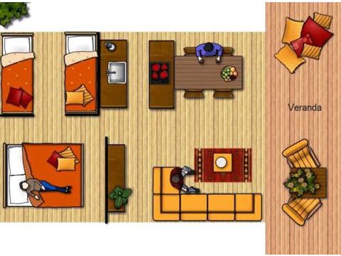 Tent 4 persons - Woodlodge
