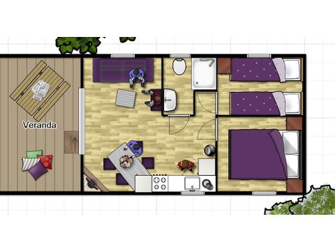 Mobile home 4 persons - Forest Lodge