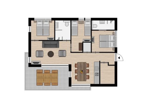 Bungalow 6 persons - Sea Mildew