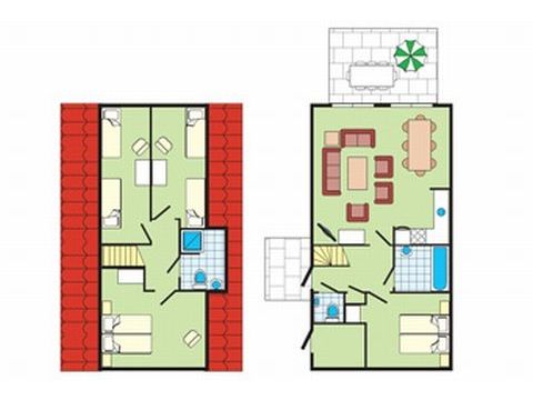 BUNGALOW 8 people - Comfort SR381