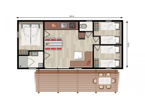 Chalet 6 persons - Summer sun