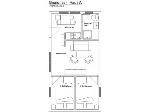 Bungalow 4 persons - A