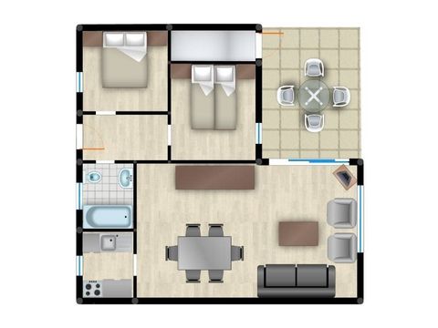 BUNGALOW 4 people - 2AM