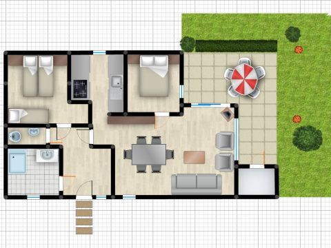 BUNGALOW 5 people - 2AM+