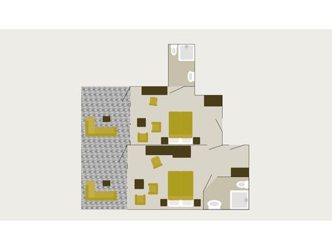 Bedroom 4 persons - Luxury hotel room