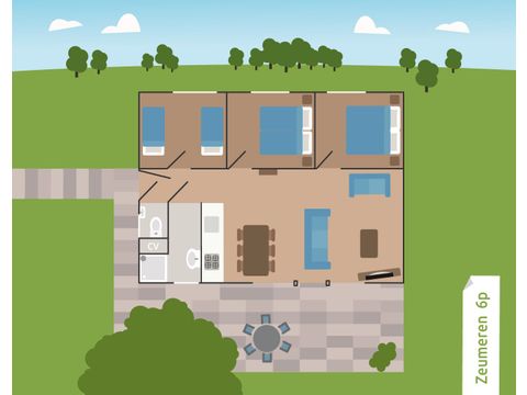 Bungalow 6 persons - Zeumeren