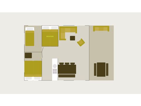 CANVAS AND WOOD TENT 6 people - Safari cottage