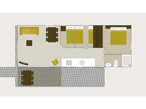 Group accommodation 12 persons - Veluwelodge XL with grill house 6+6