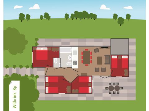 Bungalow 8 persons - Wilbrink