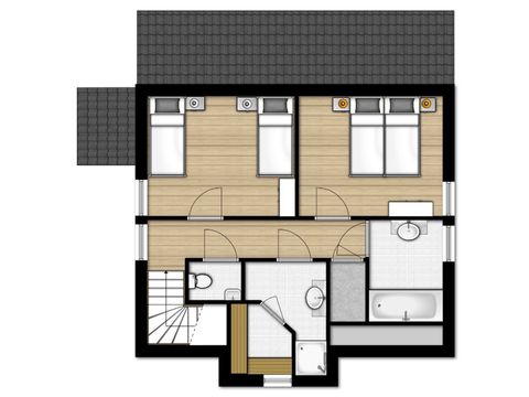 Villa 6 persons - Watervilla 6B