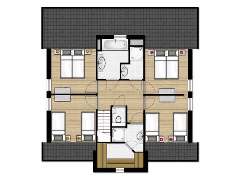 Group accommodation 10 persons - Villa 10A Luxury