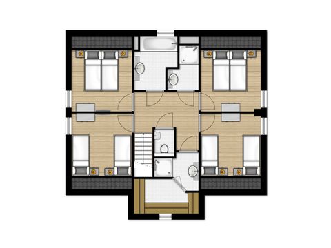 Group accommodation 10 persons - Villa 10A