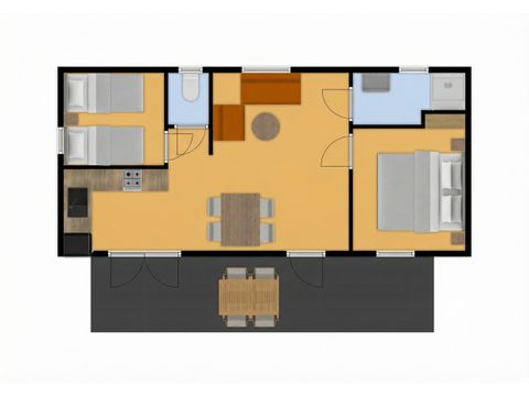 Mobile home 4 persons - Mobile home de Hommel