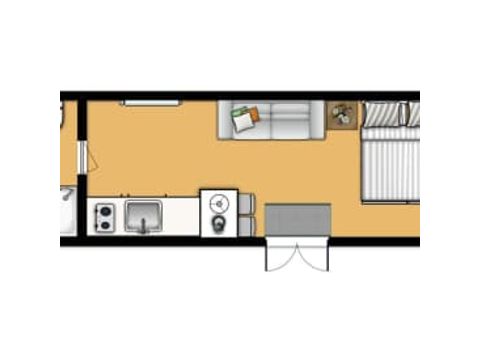 CHALET 2 people - Bosuil Camping Chalet