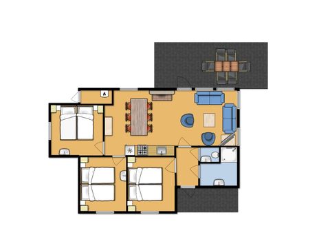 Bungalow 6 persons - Mercury
