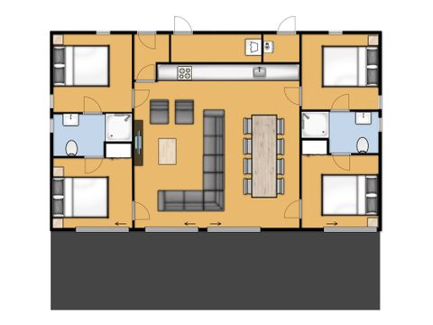 Bungalow 8 persons - the Bevelander