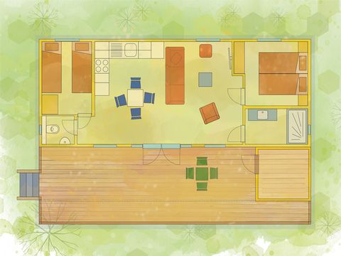 MOBILE HOME 4 people - mobile home/chalet Salmon