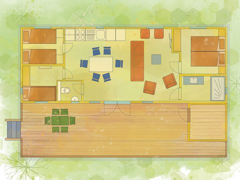 MOBILE HOME 6 people - Carp