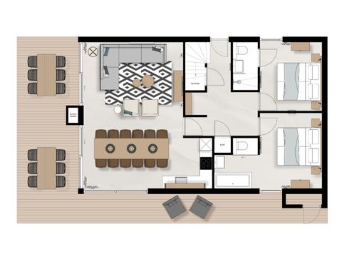 Group accommodation 12 persons - Albatross