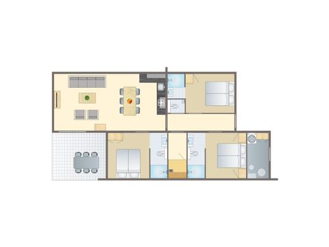 BUNGALOW 6 people - 6L