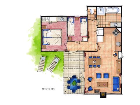 Bungalow 4 persons - D