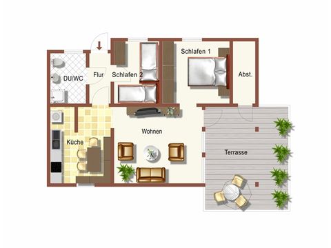 House 4 persons - Robinson Crusoe