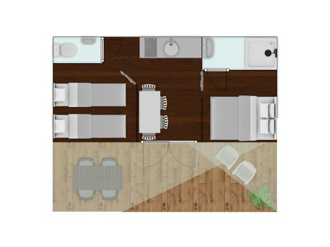 CANVAS BUNGALOW 4 people - Coco Suite Deluxe