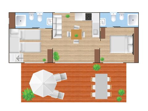 Bungalow 5 persons - Next XL Luxury Superior