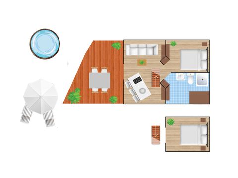 TENT 4 people - Luxury Hottub Cabin