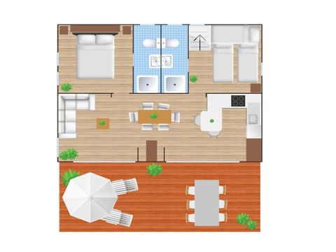 Bungalow 5 persons - Cottage Prestige 4+1