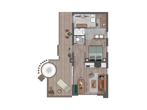 Lodge 2 persons - Spa with hot tub & indoor sauna