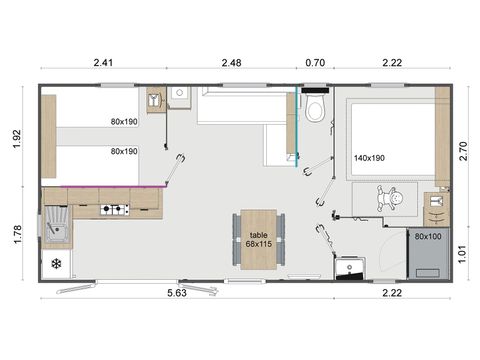 MOBILE HOME 4 people - Superior 2 bedrooms