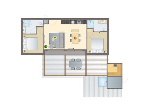 LODGE 4 people - 4-person wellness holiday home