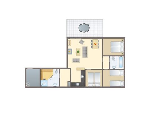 Bungalow 6 persons - 6X