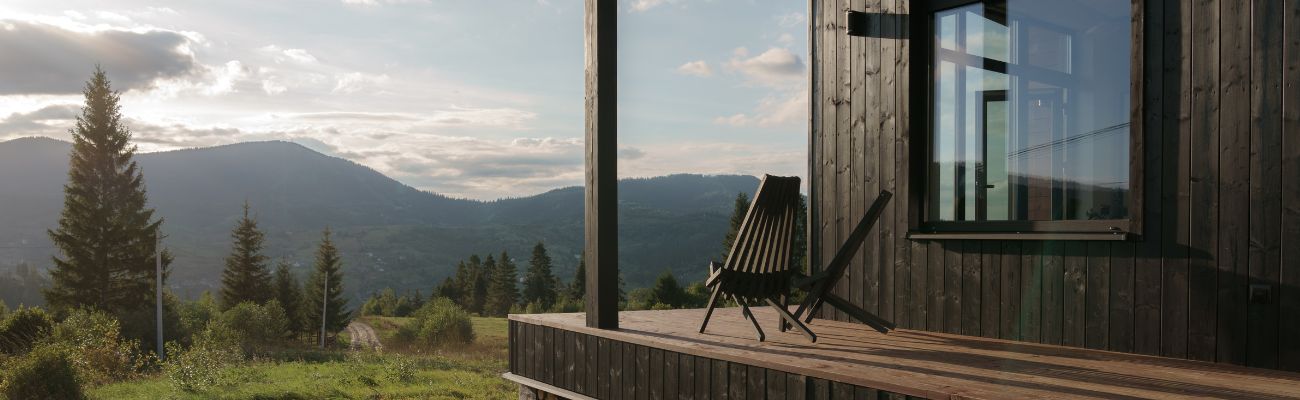 Holiday parks in a forested area